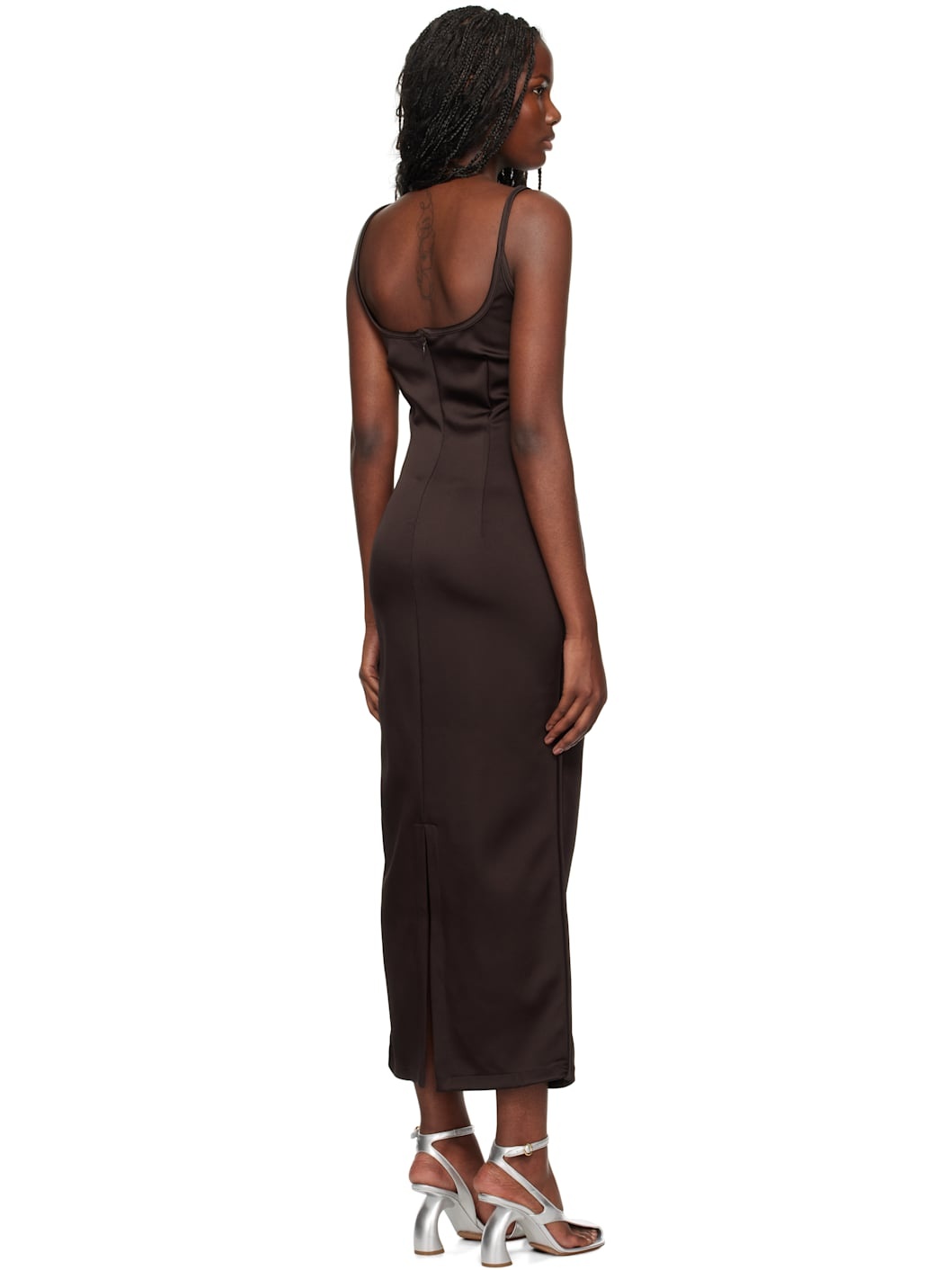 Brown 09 Heart Midi Dress - 3