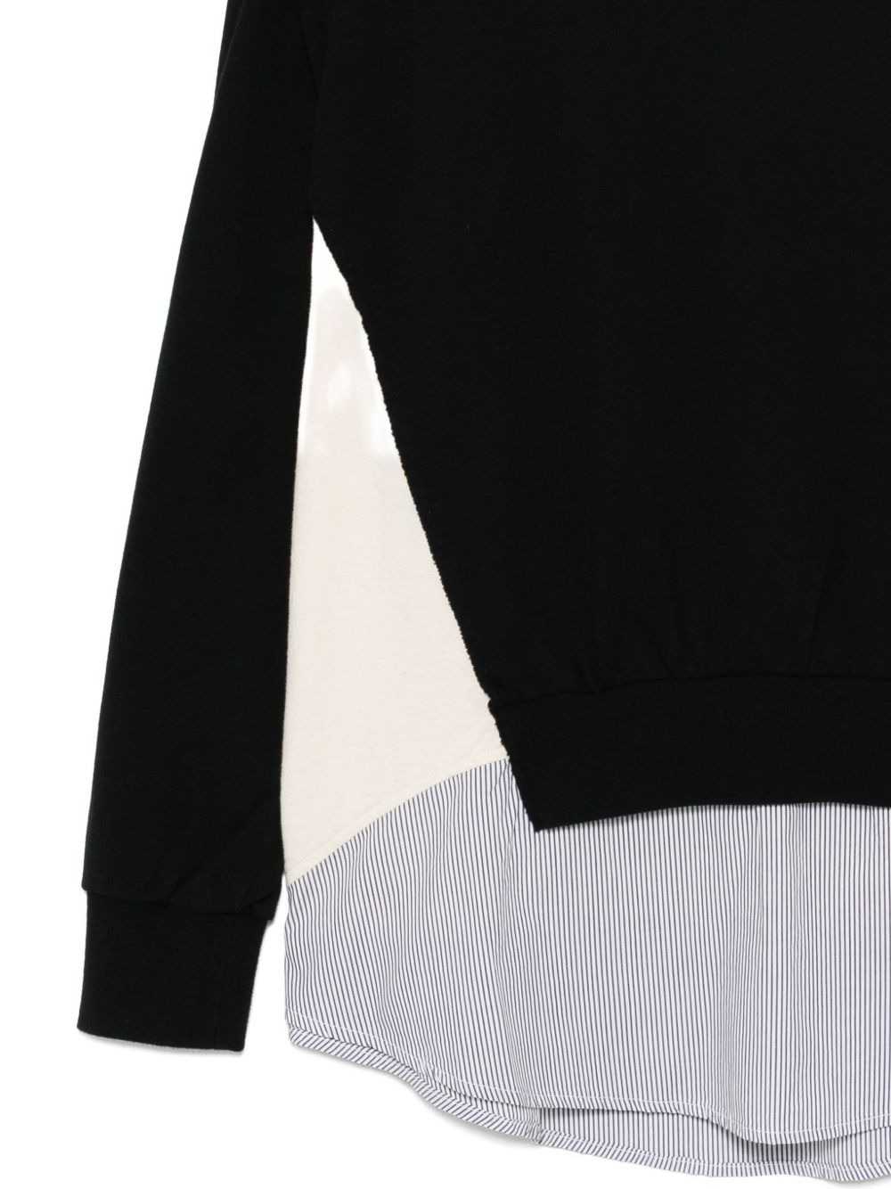 layered cotton sweatshirt - 3
