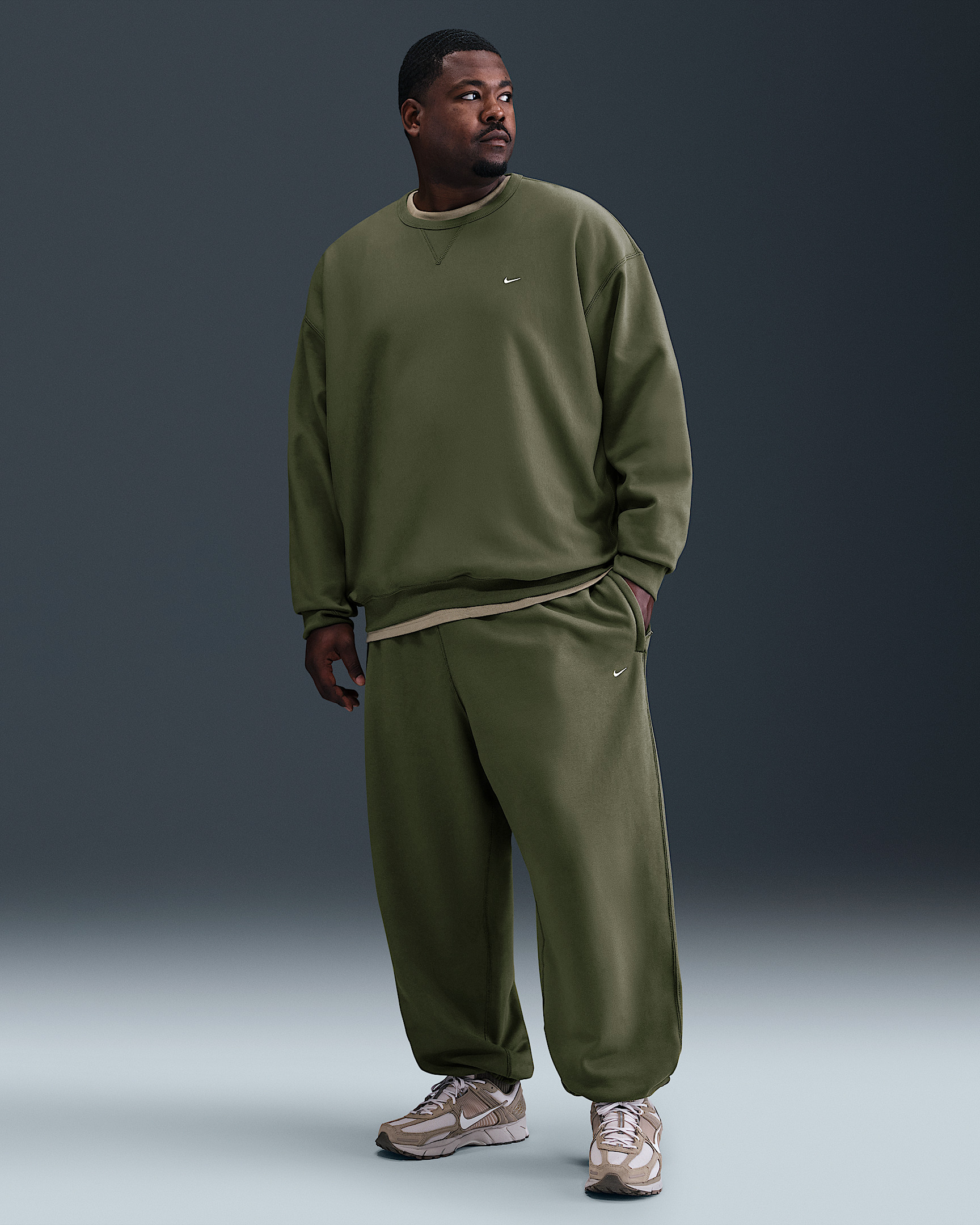 Nike Solo Swoosh Men's Cuffed Fleece Pants - 6