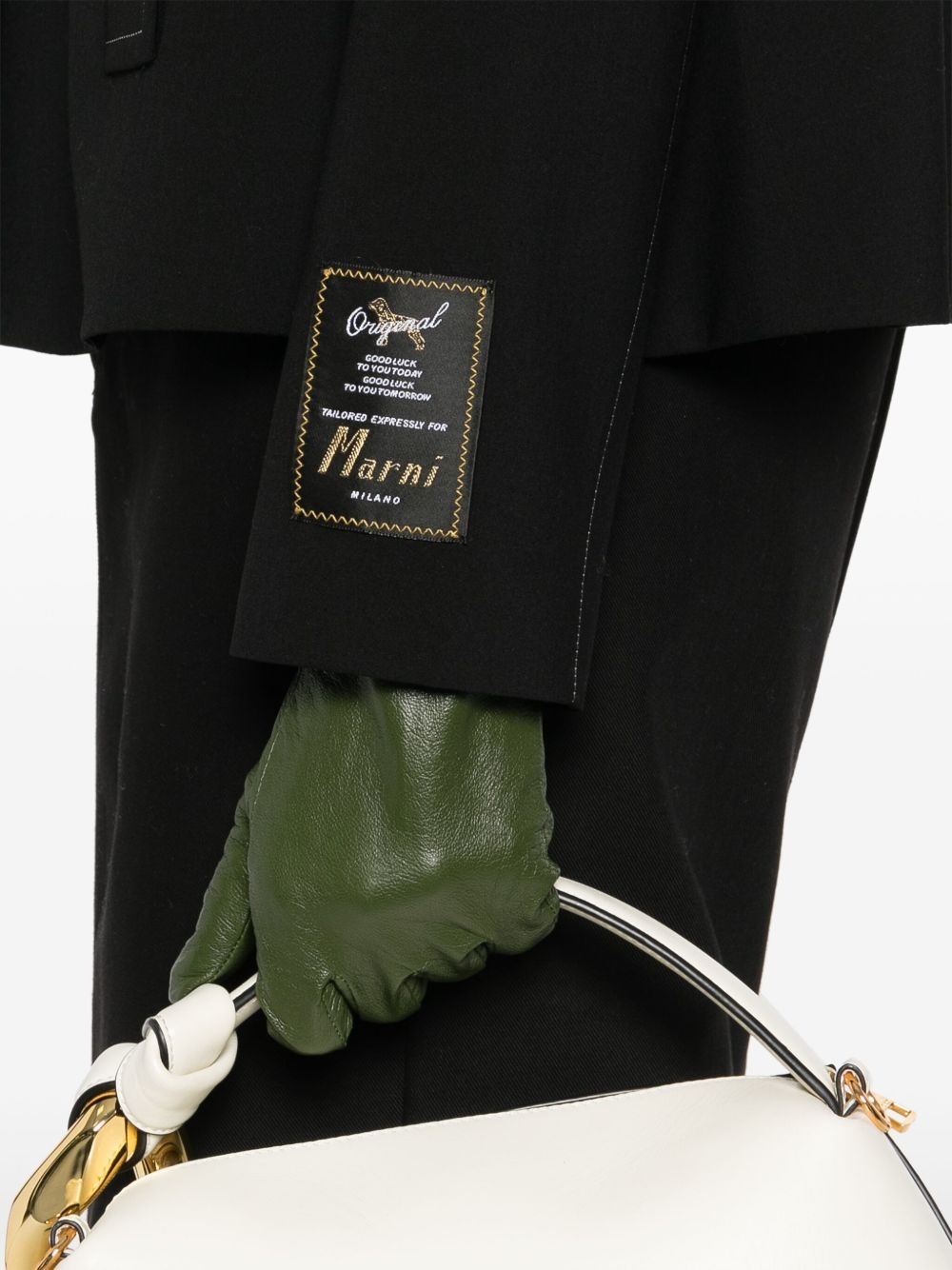 contrast-stitching jacket - 5