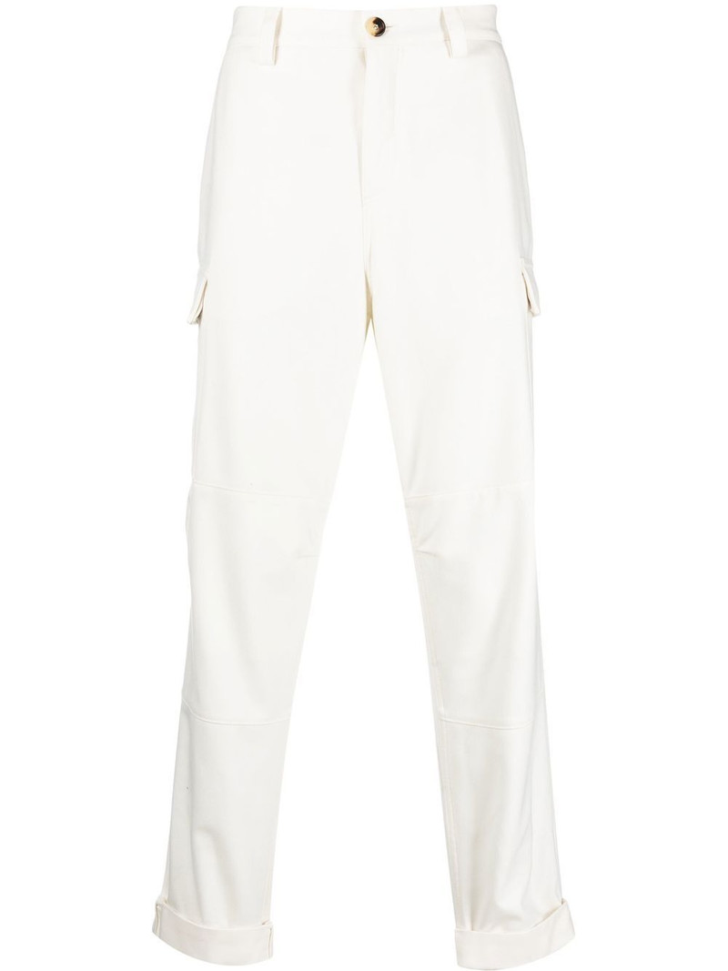 tapered-leg cargo trousers 1