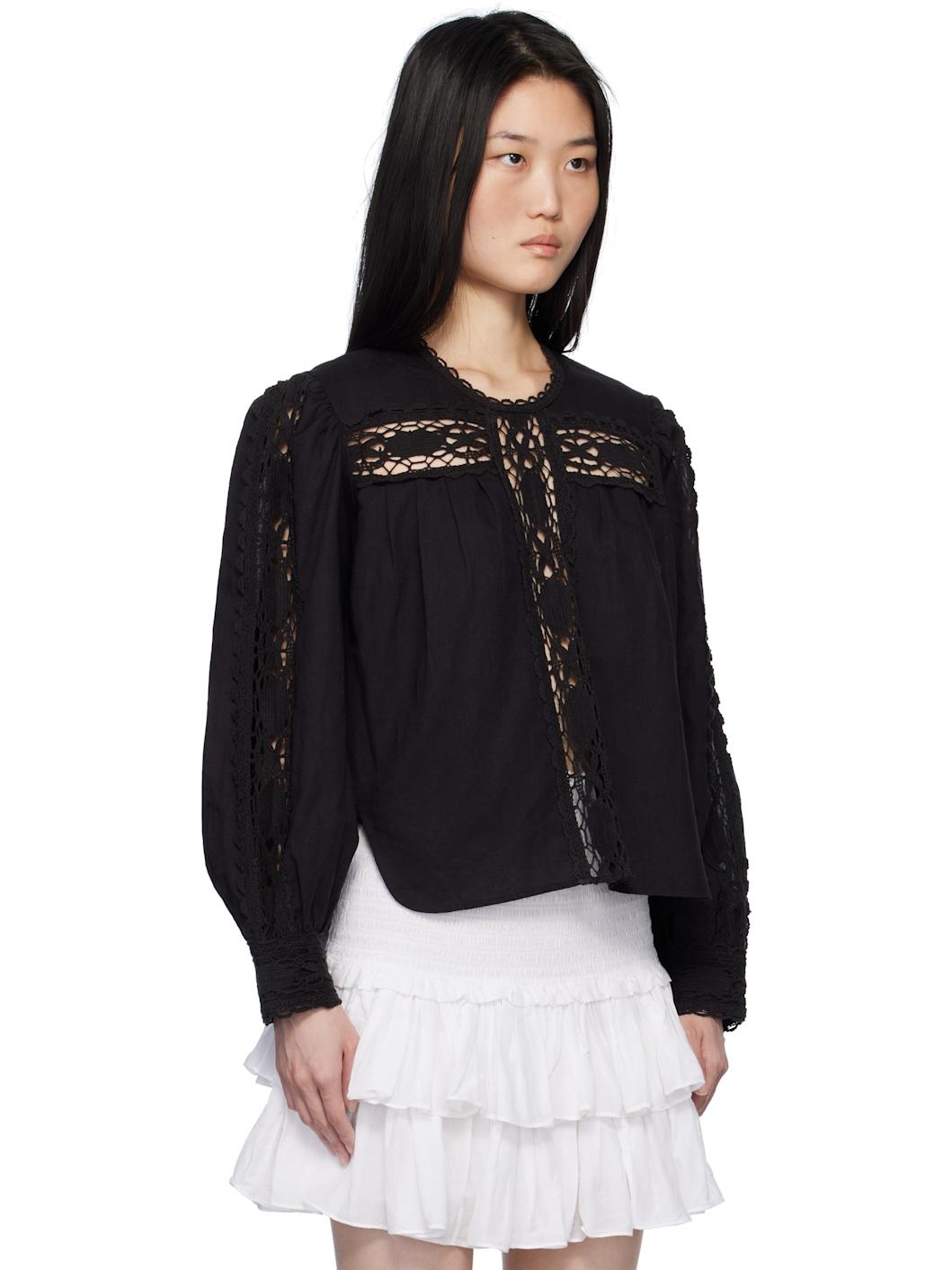 Black Valmira Blouse - 2