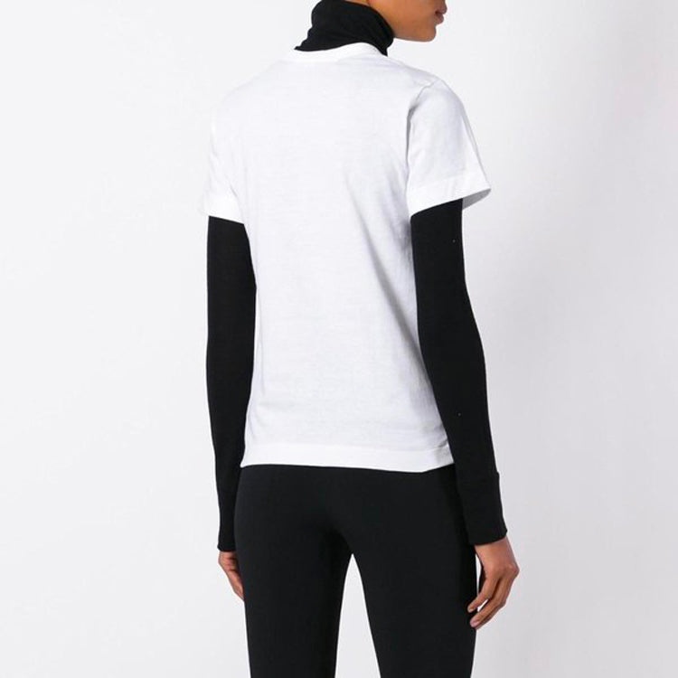 (WMNS) COMME des GARCONS PLAY Red Emblem Heart Sketch Tee 'White' AZ-T099-051-1 - 4