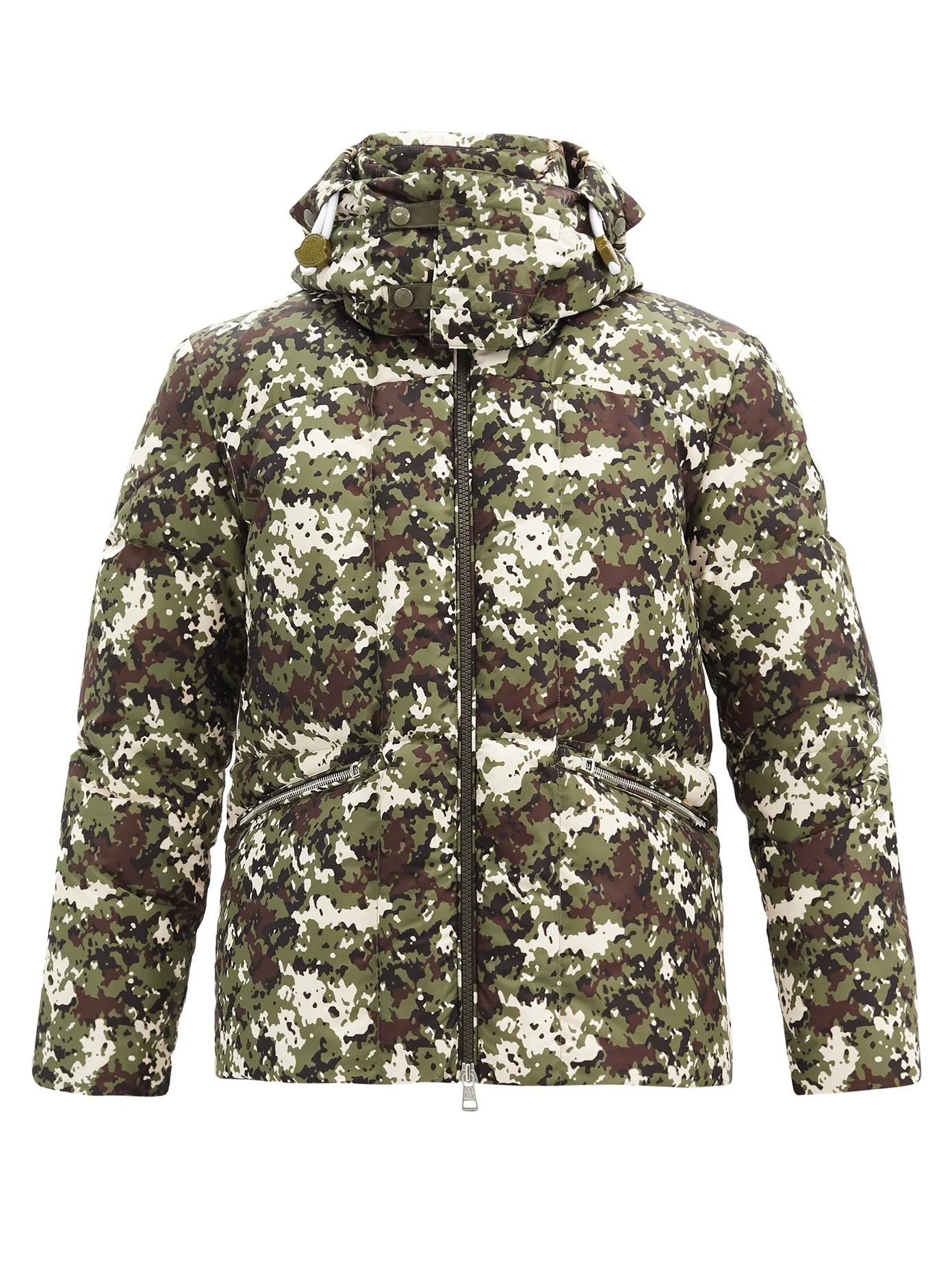 Blanc camouflage-print quilted down coat - 1