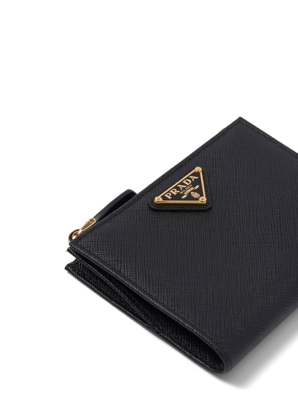 triangle-logo Saffiano leather wallet - 5