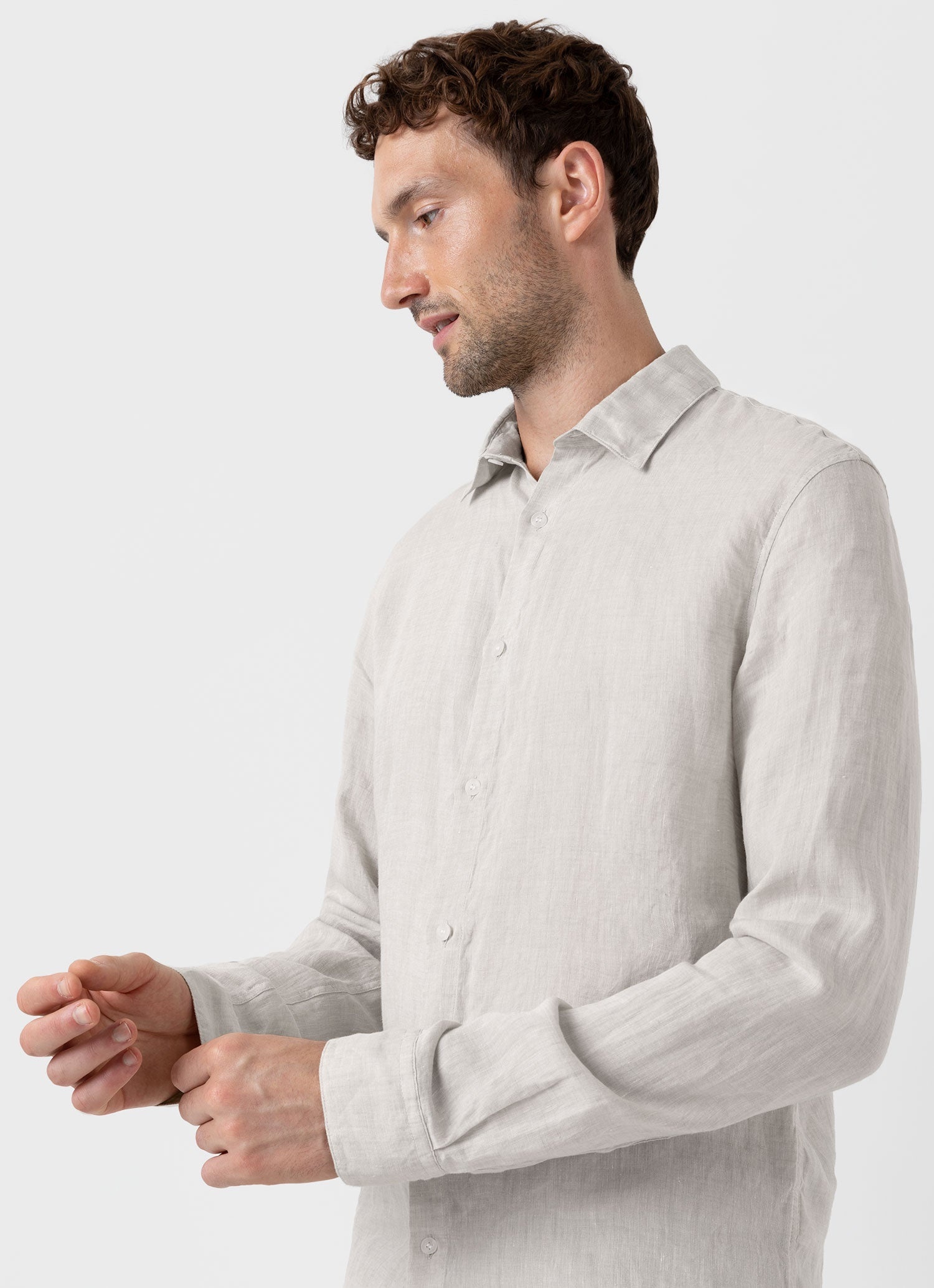 Linen Long Sleeve Shirt - 5