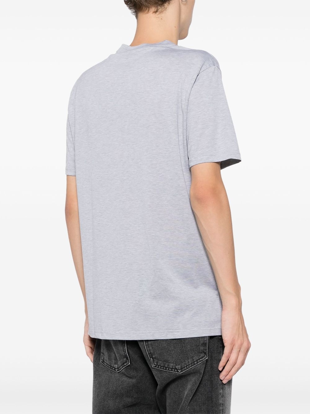embroidered logo T-shirt - 4