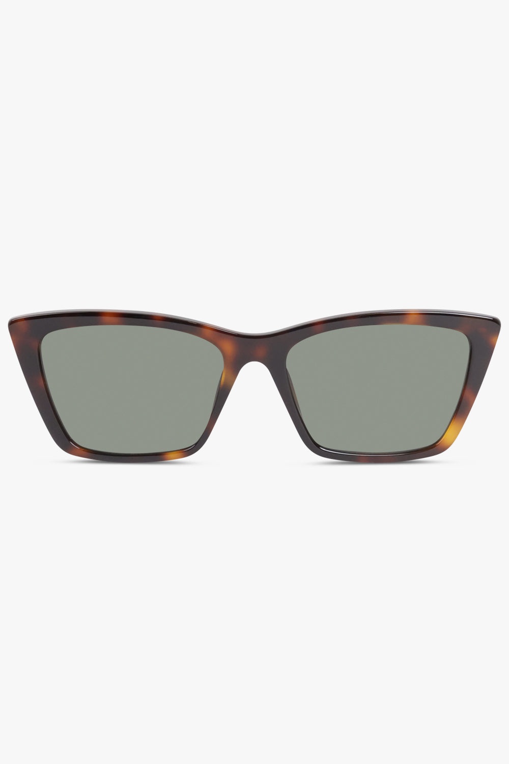 SL 737 MICA THIN SQUARE CAT EYE SUNGLASSES | MEDIUM HAVANA/GREY - 1