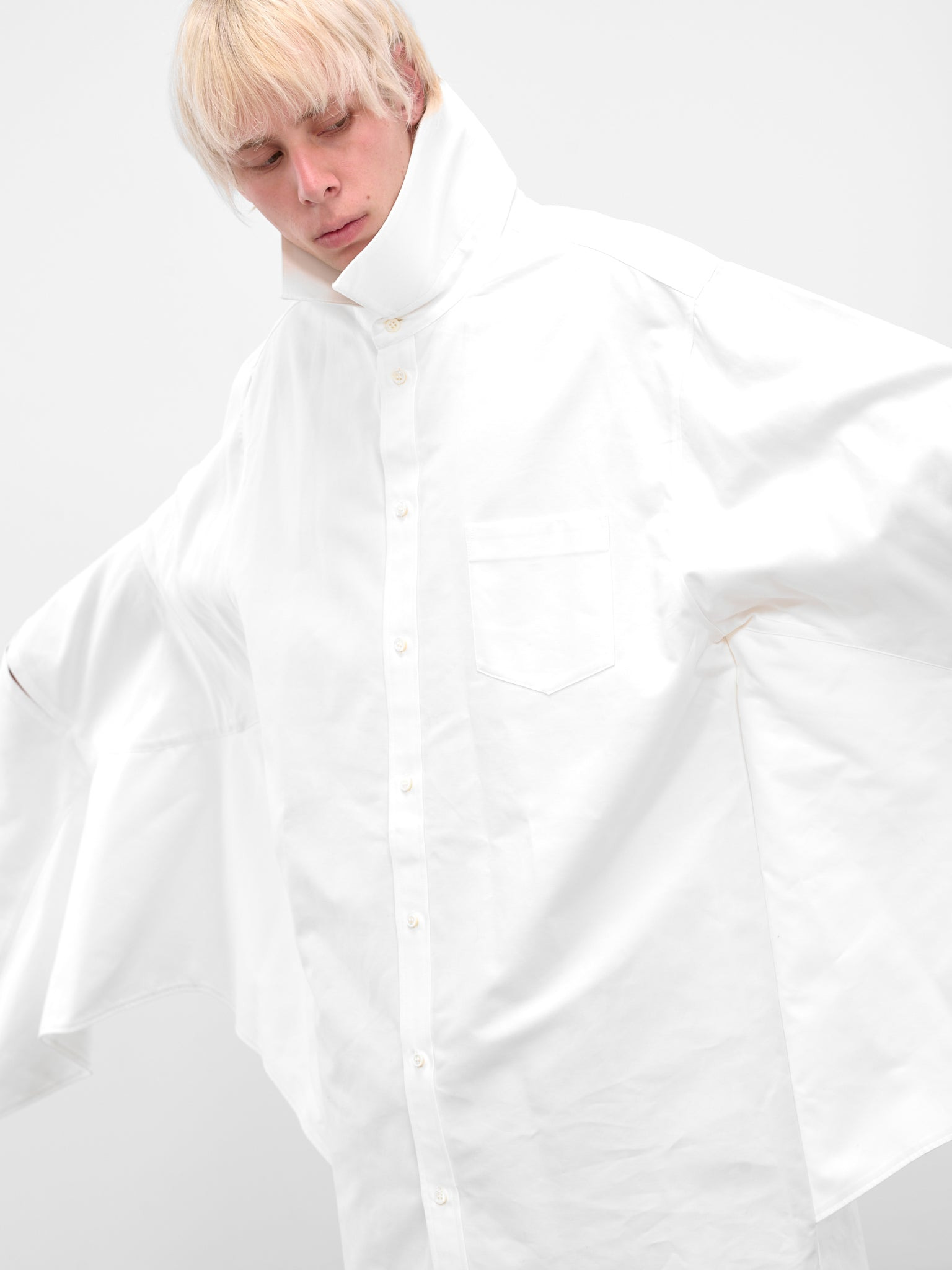 White Wing Button-Up Shirt - 5