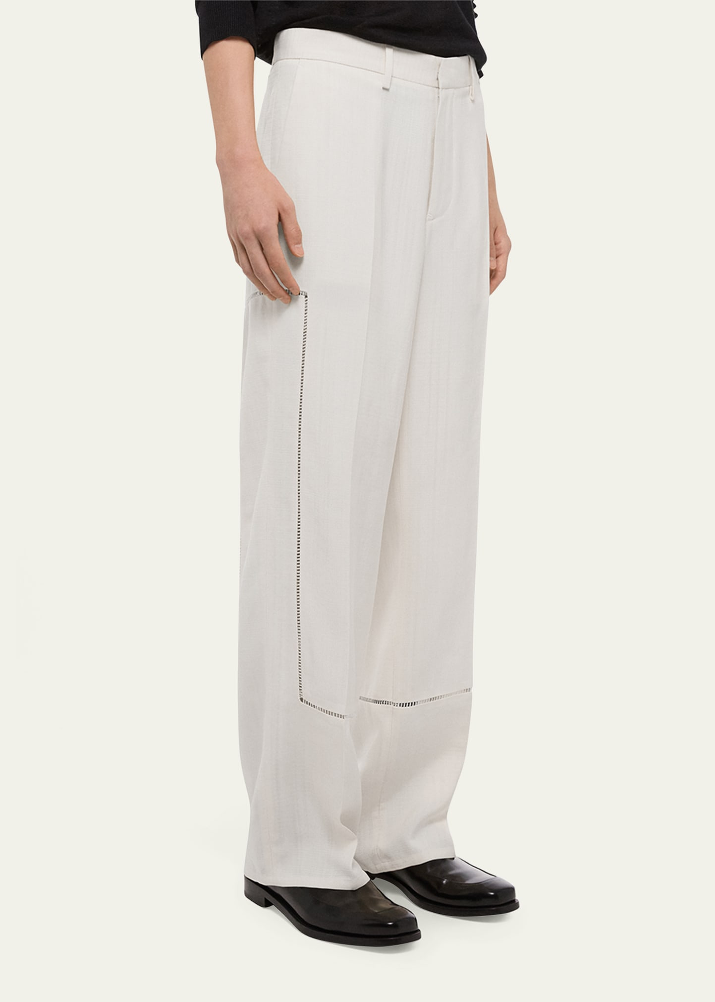 Men's Ladder-Stitch Carpenter Trousers - 5
