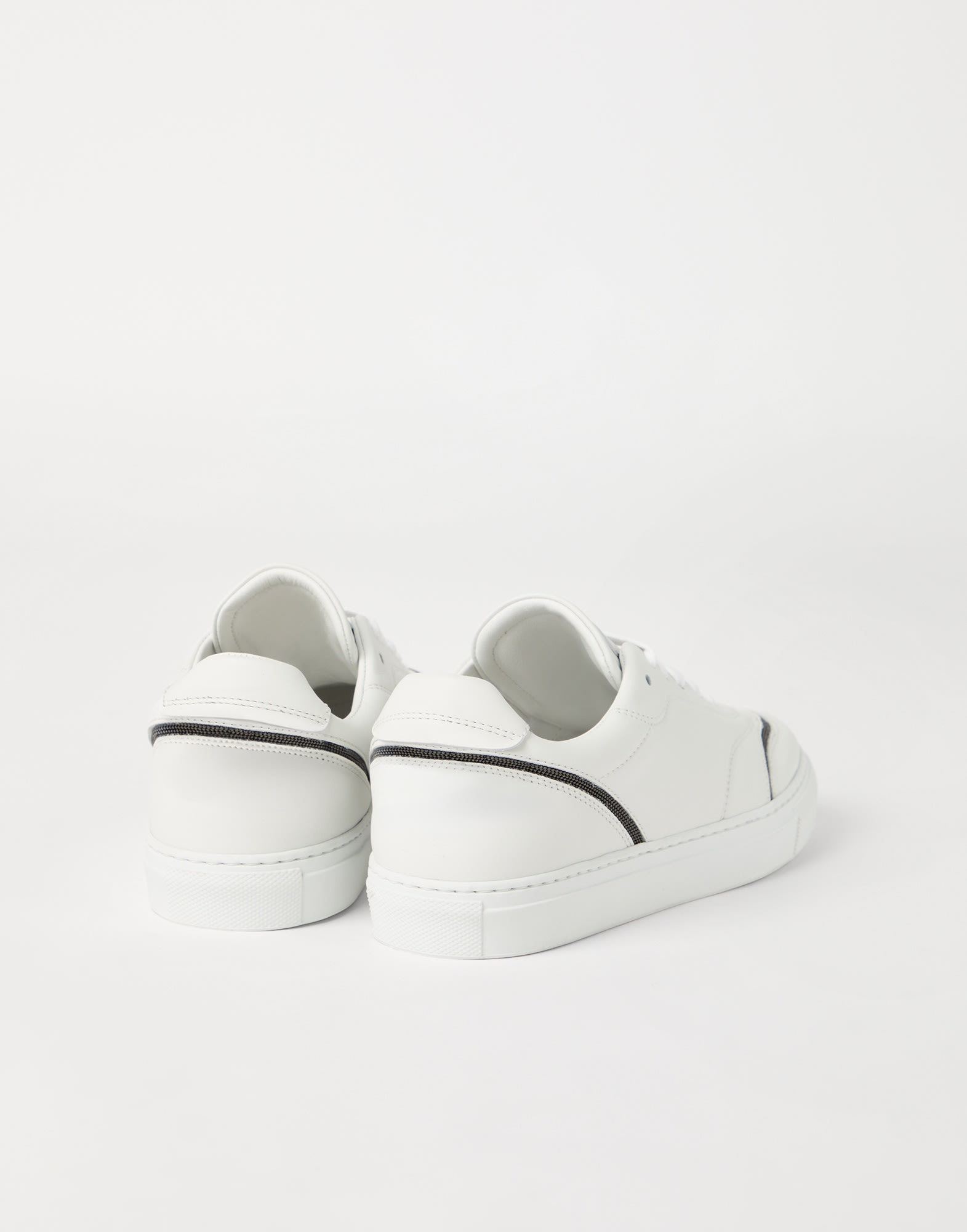 Matte calfskin sneakers with shiny details - 2