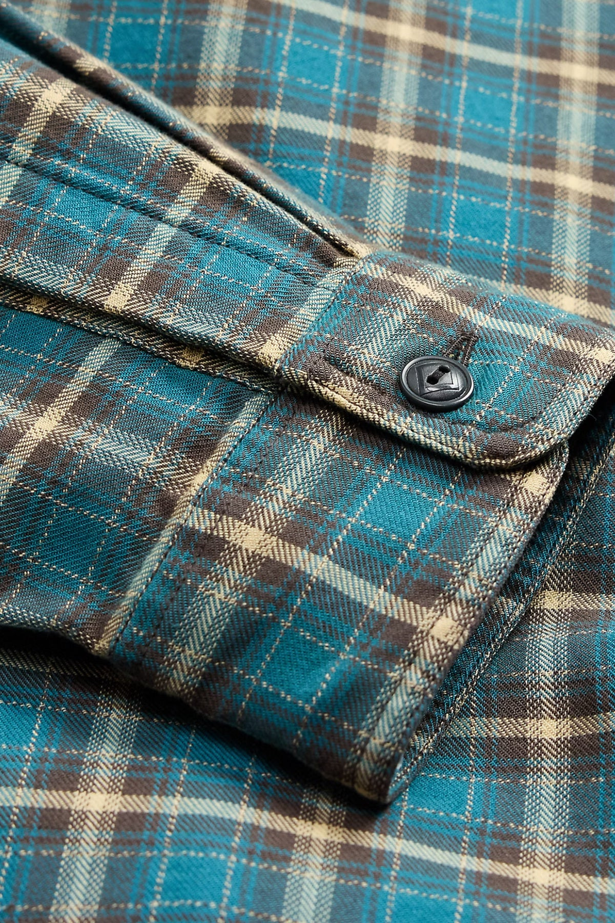 Plaid Twill Workshirt - Teal/Multi - 5