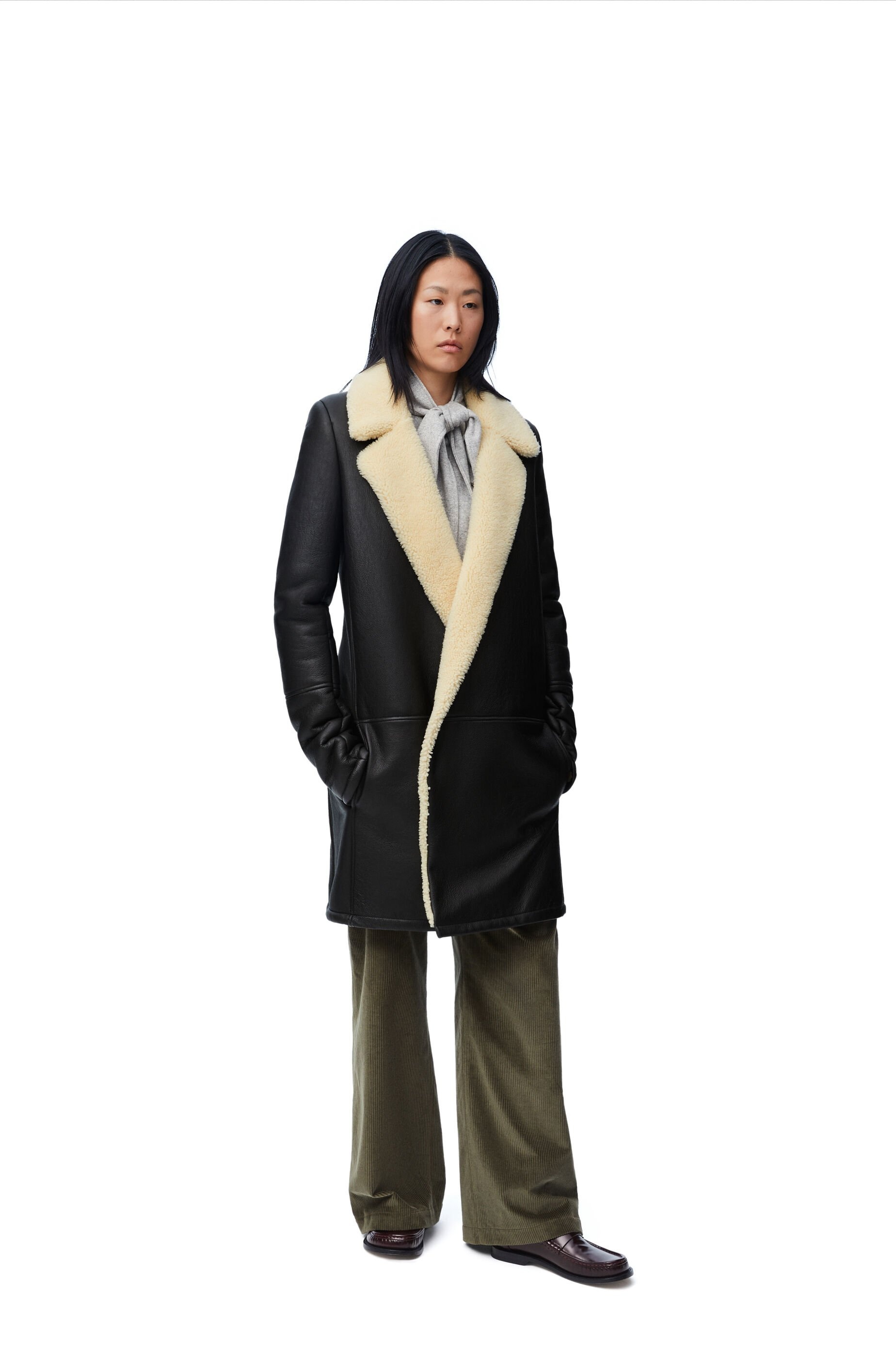 Coat in shearling - 3