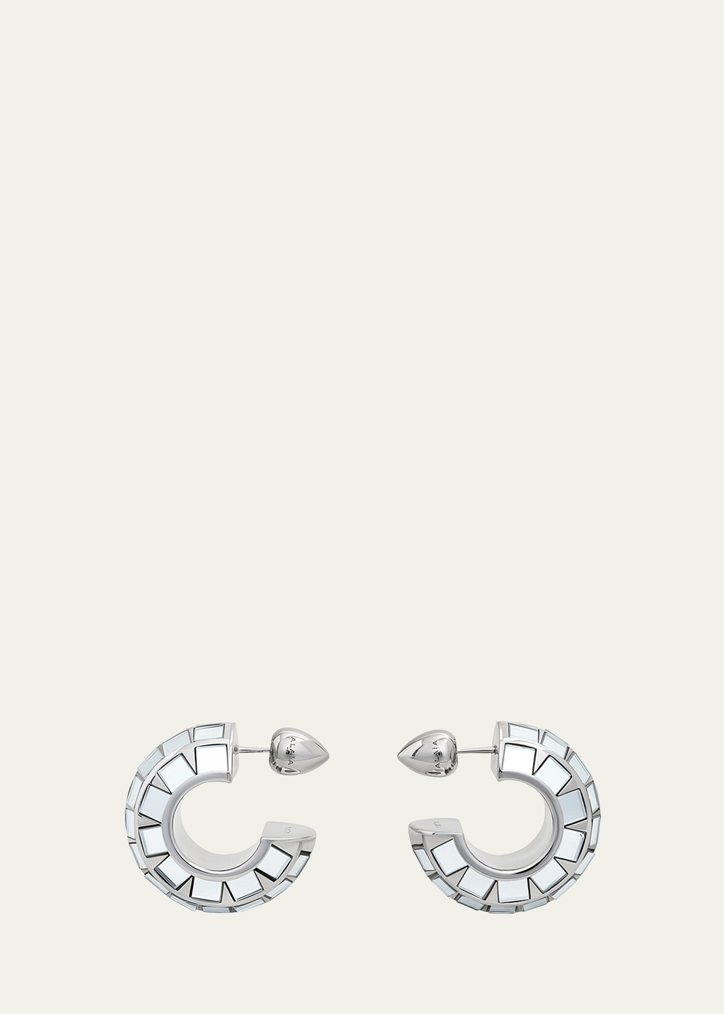 Disco Crystal Small Hoop Earrings - 1