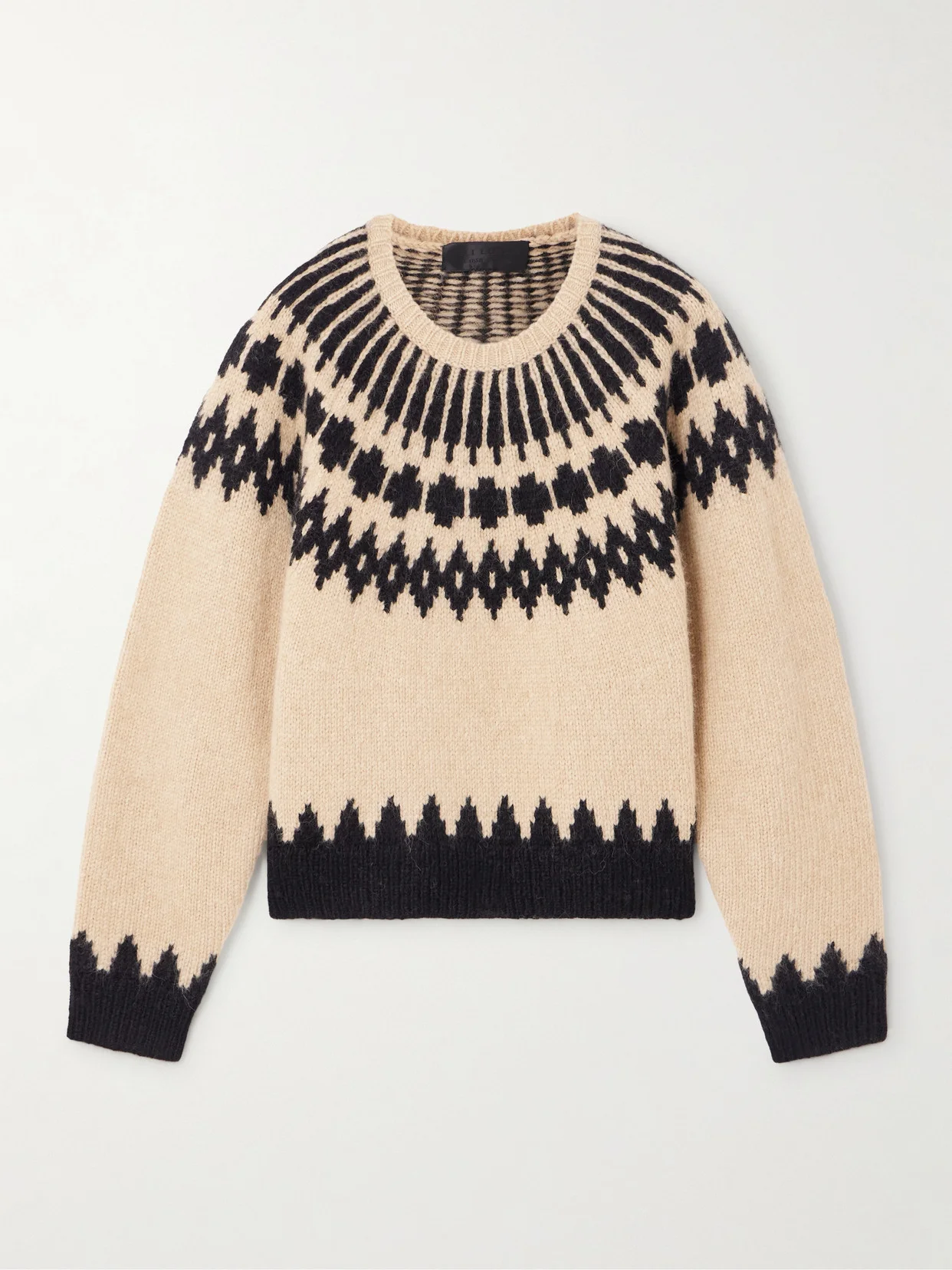 Alena Fair Isle Alpaca-blend Sweater - 1