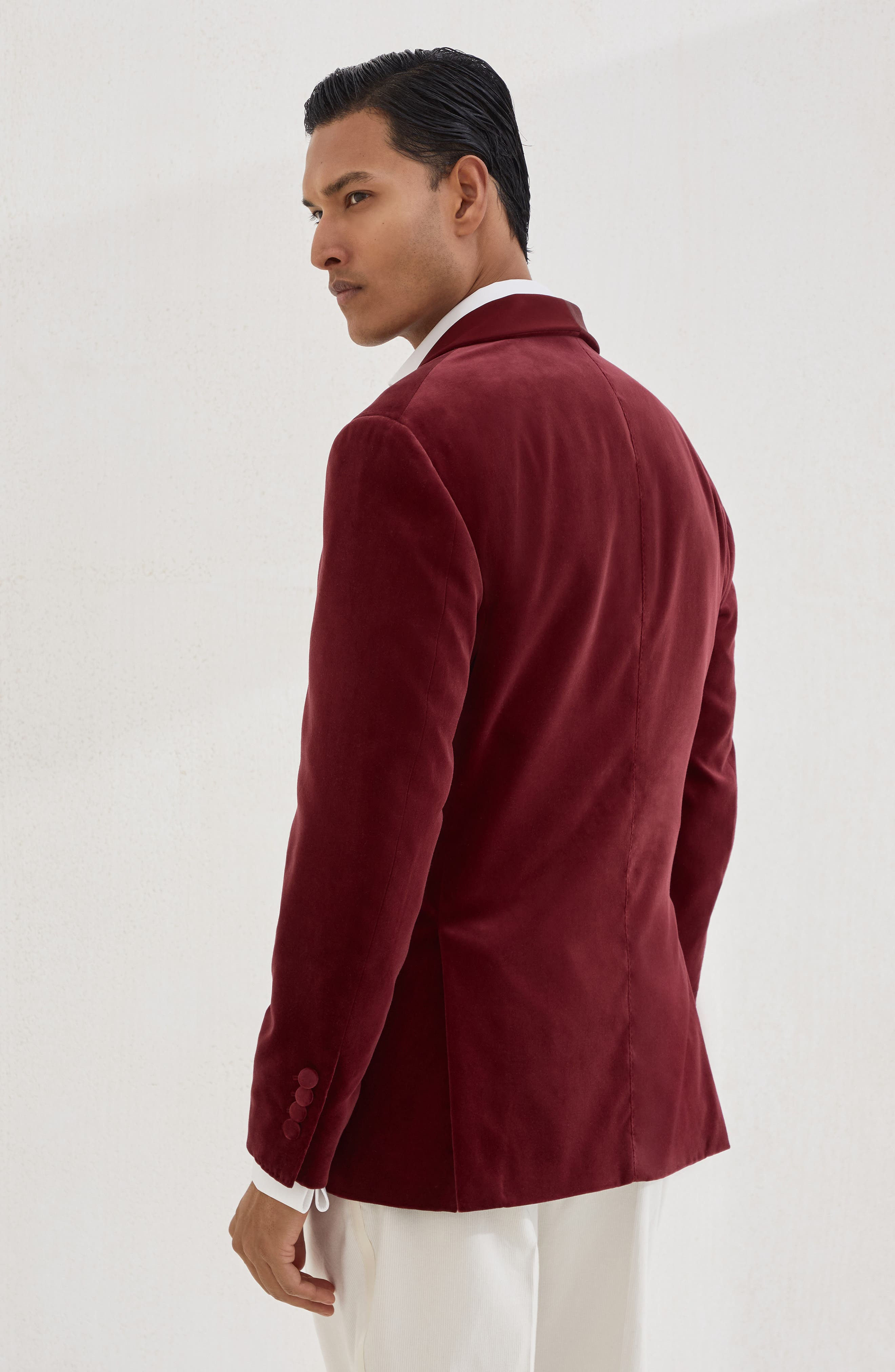 Brunello Cucinelli Tuxedo Jacket in Amaranth at Nordstrom - 3