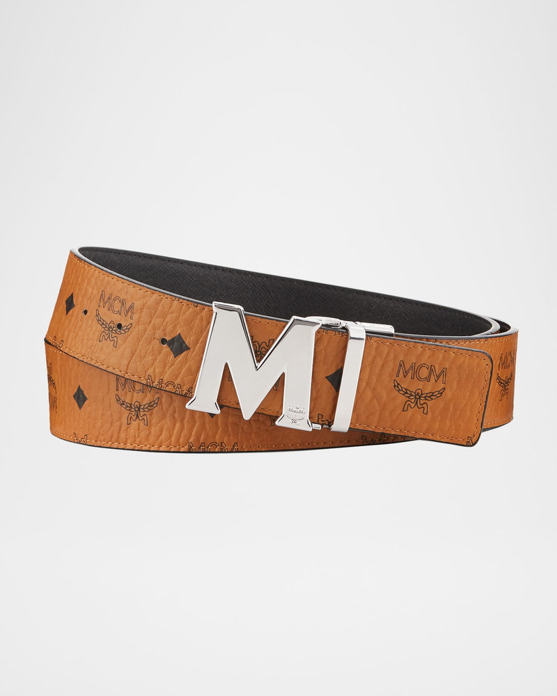 Claus Reversible Visetos/Saffiano Belt 1