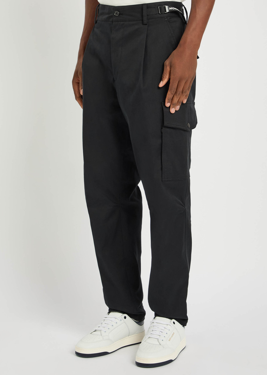 Moncler Barrel-leg Stretch-cotton Cargo Trousers - 2