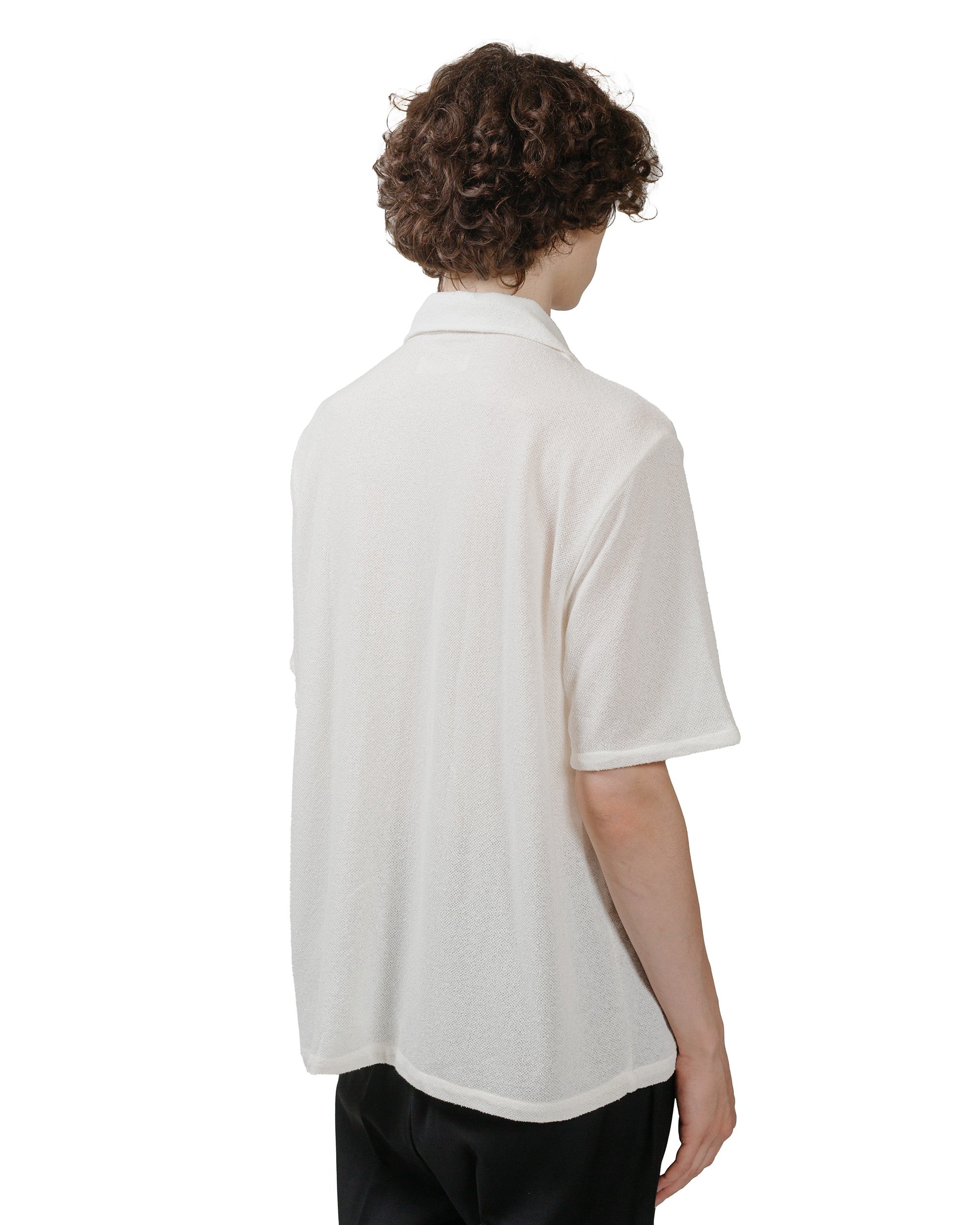 Box Shirt Shortsleeve White Boucle - 3