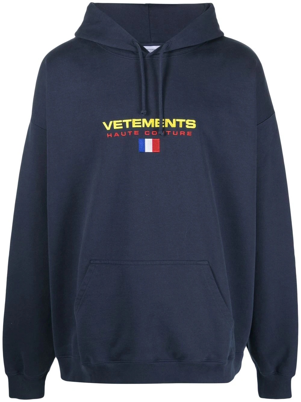 embroidered logo hoodie - 1