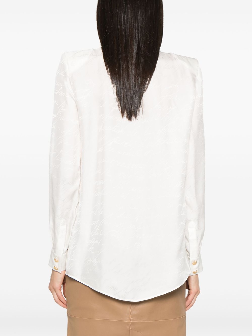 jacquard-pattern shirt - 4