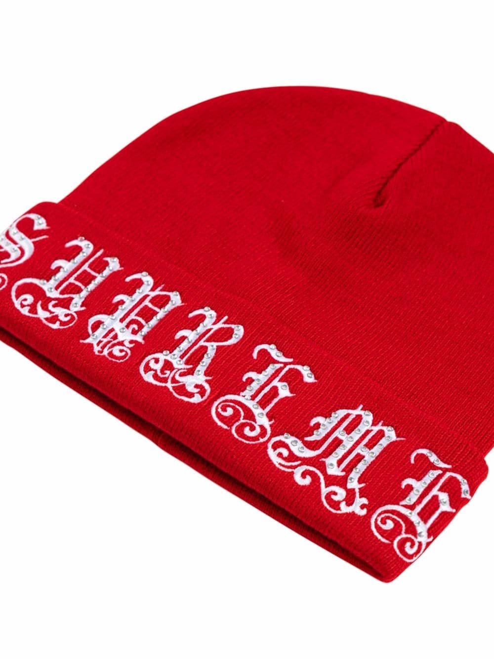 Old English rhinestone beanie - 2