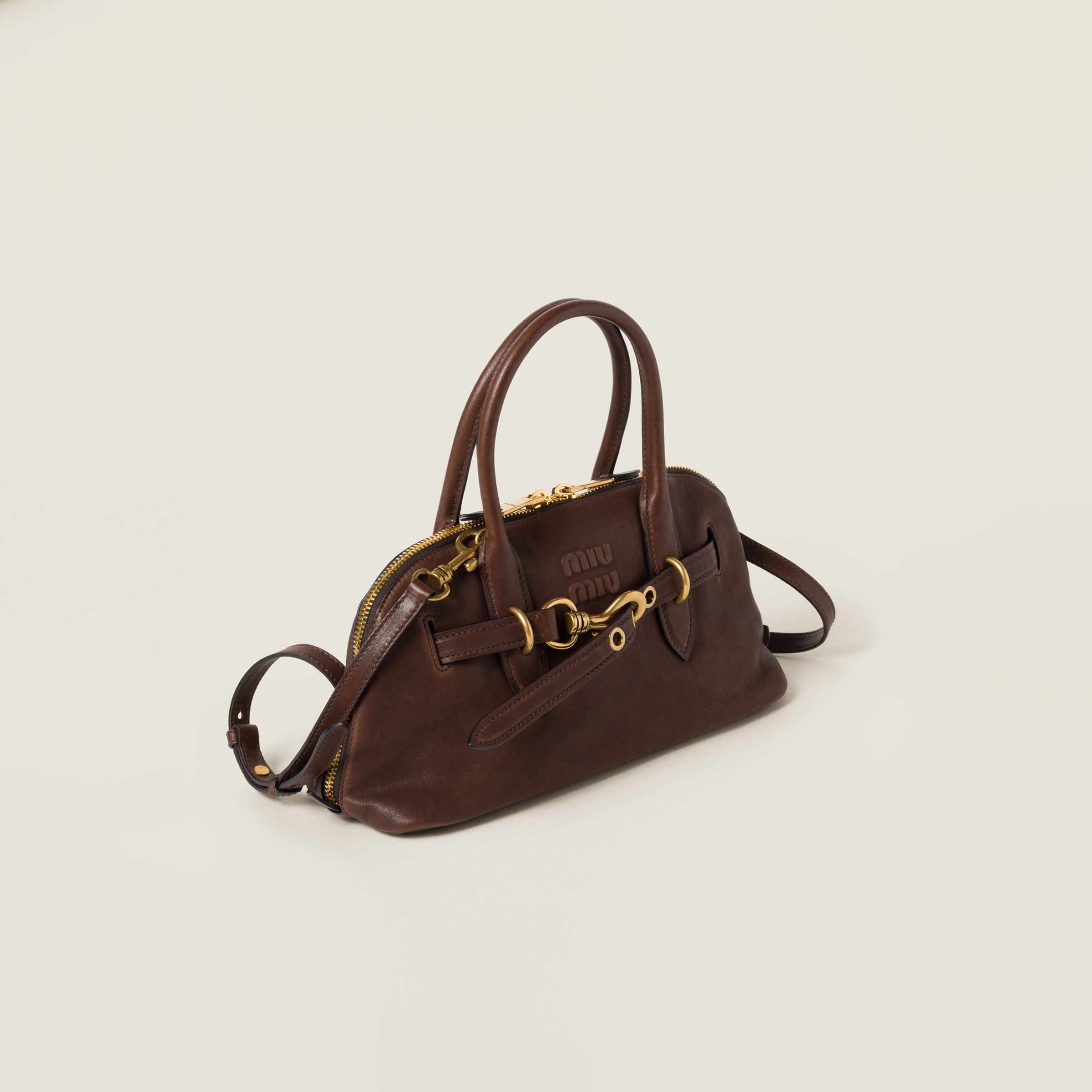 ハンドバッグ MIU MIU 5BG291_2BBL AVENTURE NAPPA LEATHER BAG Black Aventure Nappa Leather Bag | Miu Miu