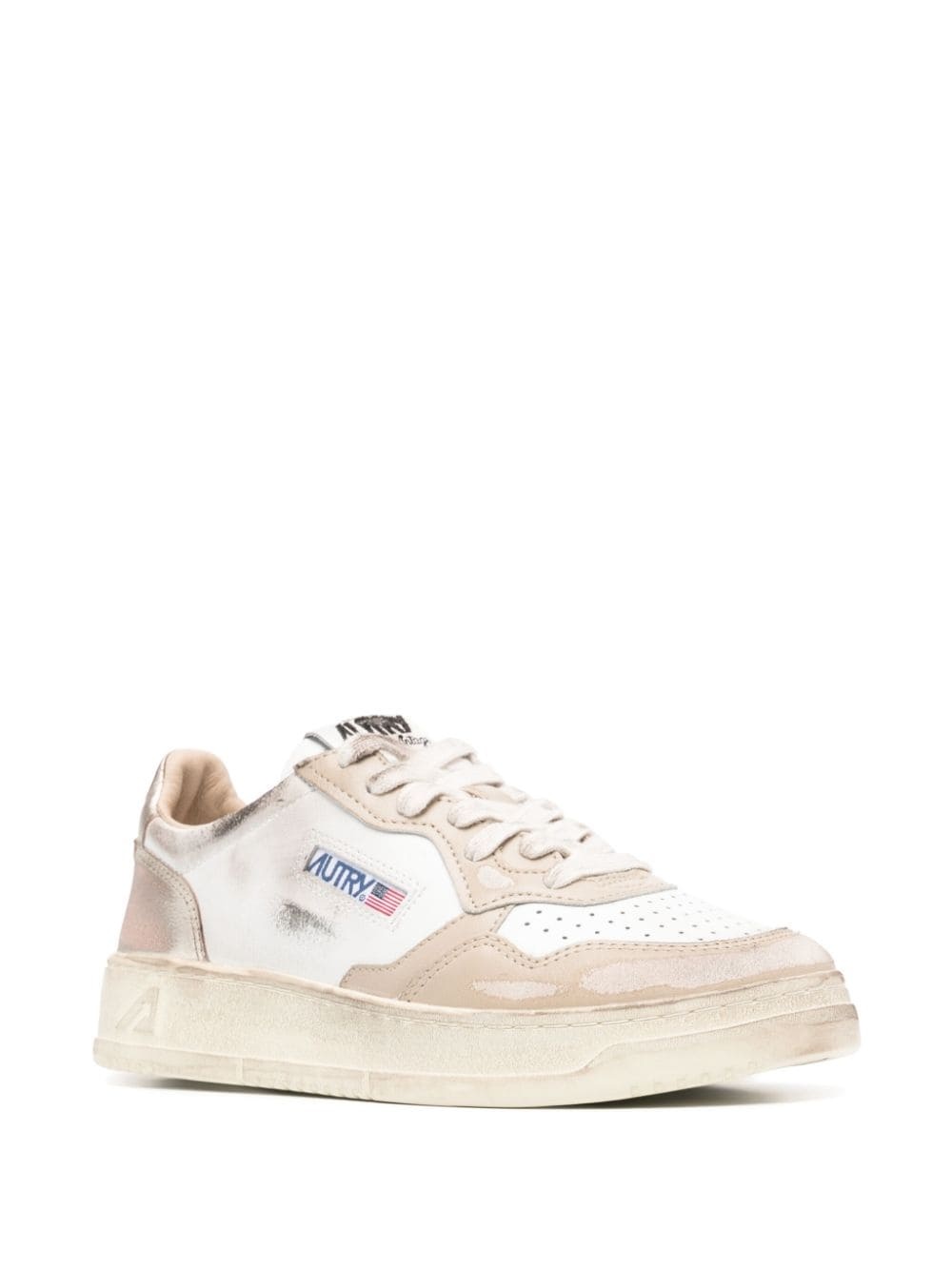 Medalist distressed leather sneakers - 2