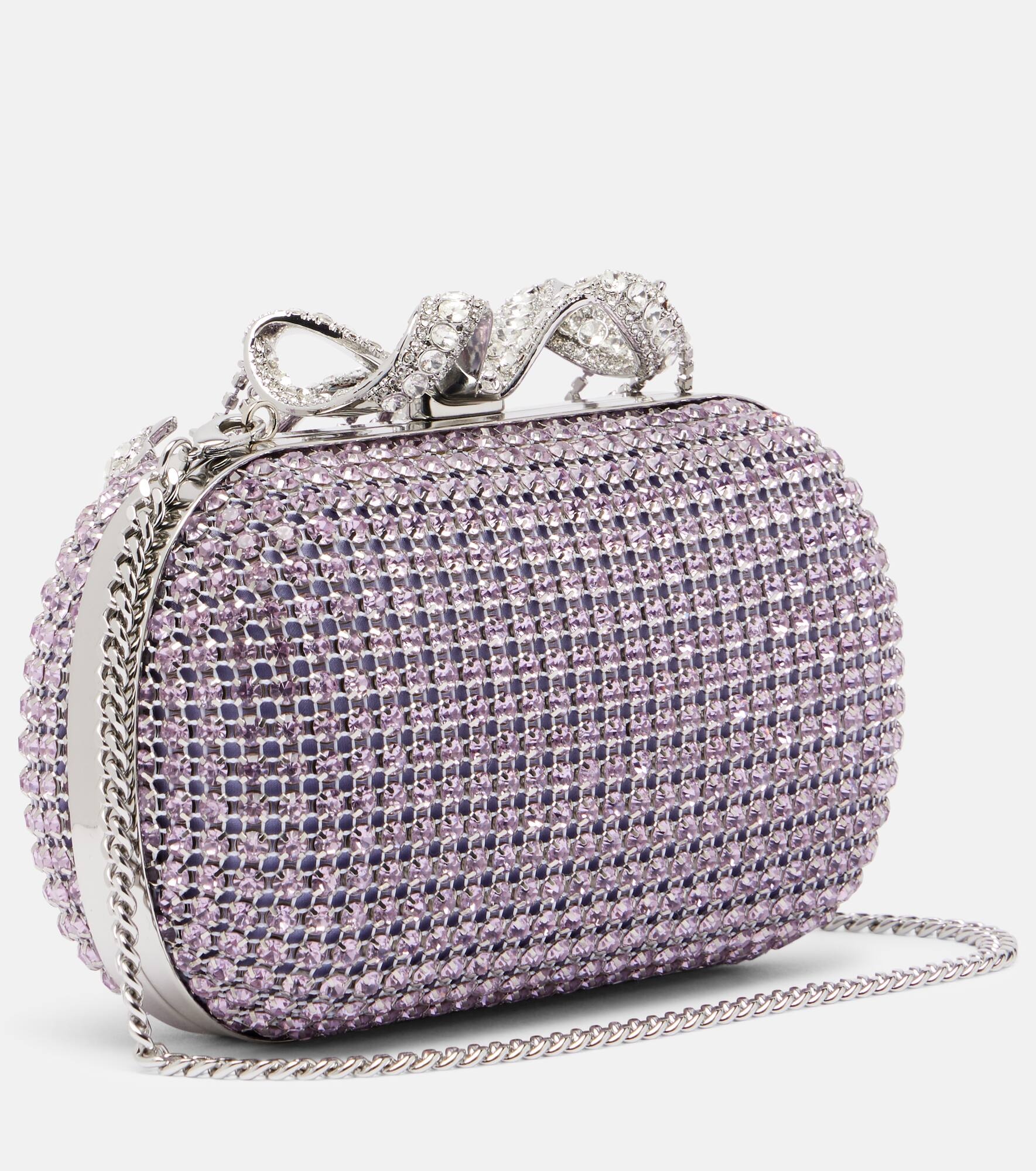 Crystal-embellished clutch - 4