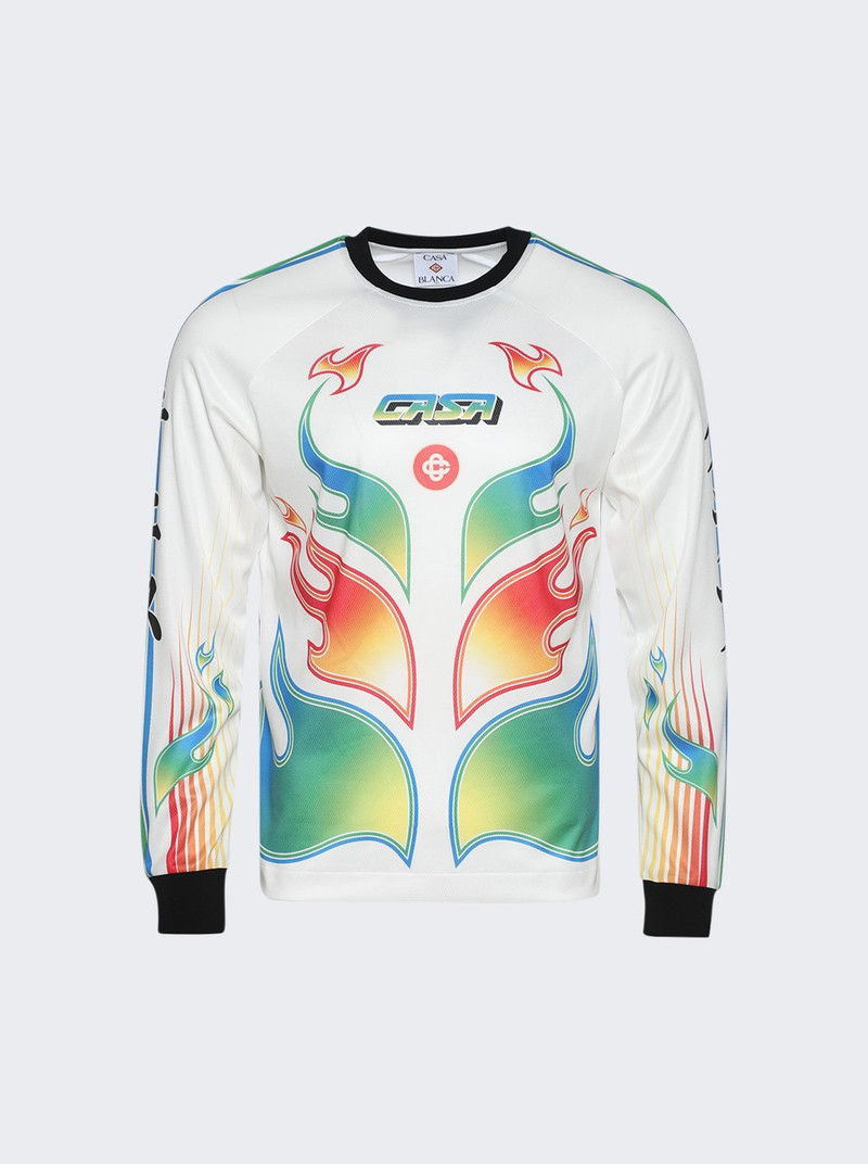 Long Sleeve Football Tee Flame Laurel 1