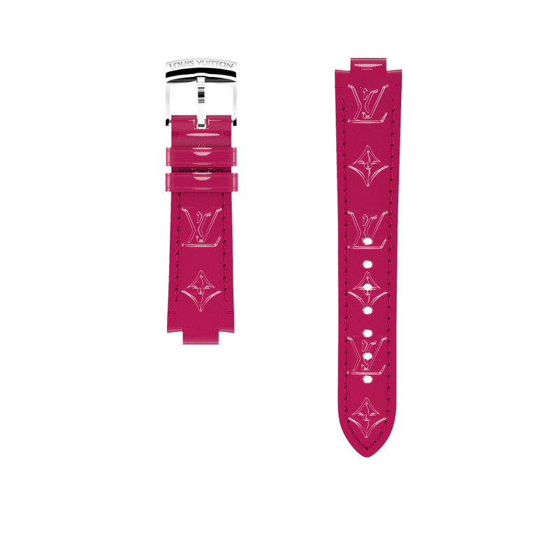 STRAP TAMBOUR MONOGRAM VERNIS MAGENTA M/M 1