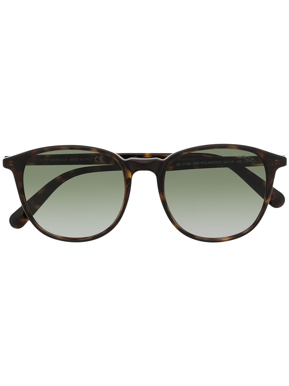 tortoiseshell-effect pantos-frame sunglasses - 1