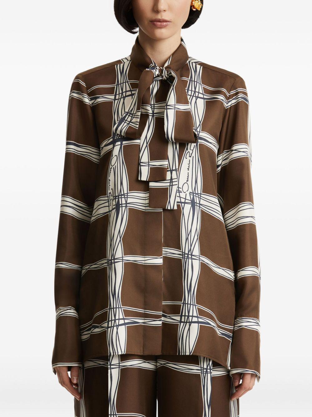 plaid-print shirt - 3