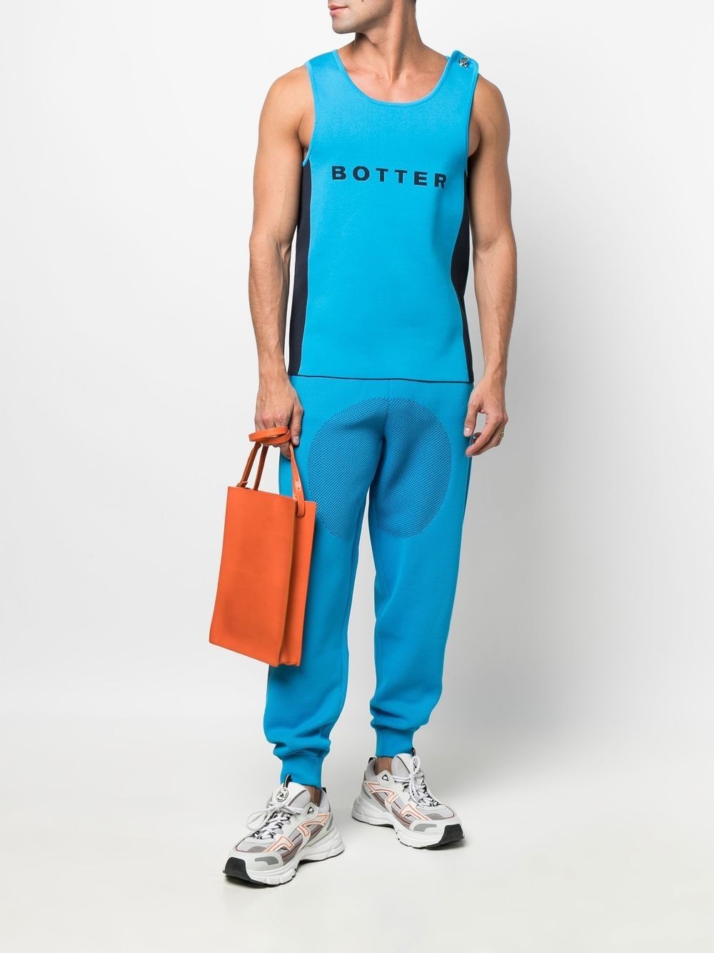 mesh-panel detail track pants - 2
