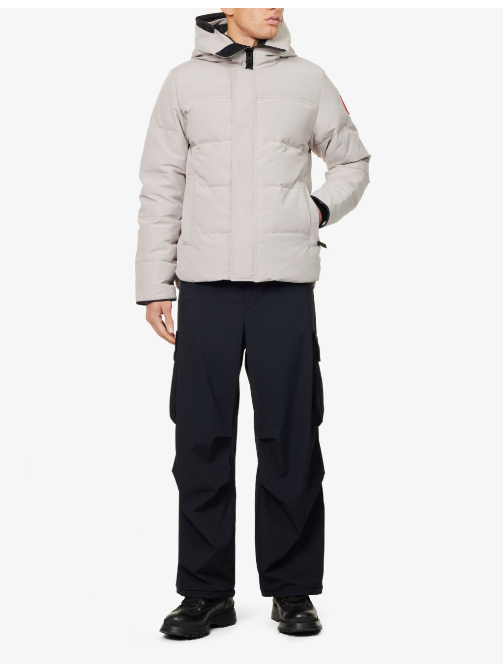 Macmillan funnel-neck twill-down parka jacket - 2