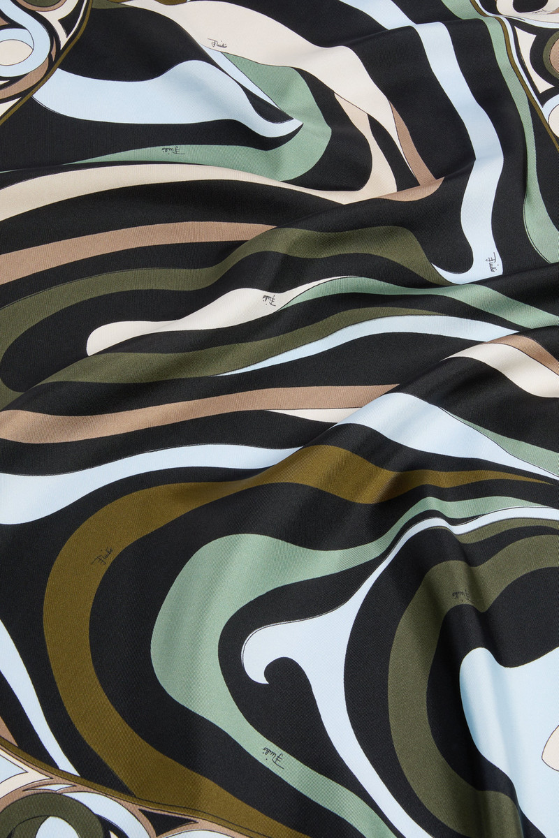 MARMO PRINT SILK TRIANGLE SCARF 4