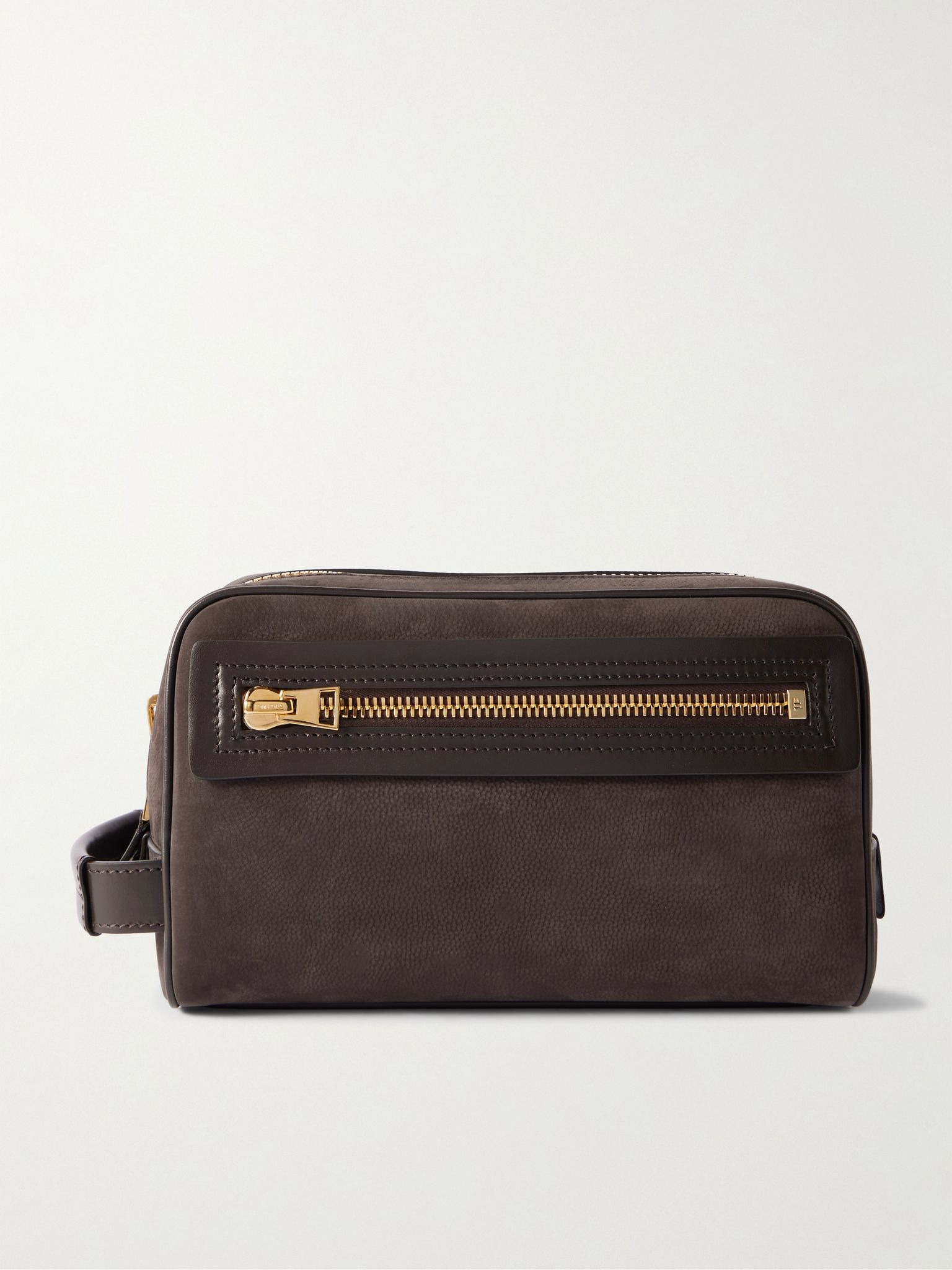 Nubuck Wash Bag Brown - 1