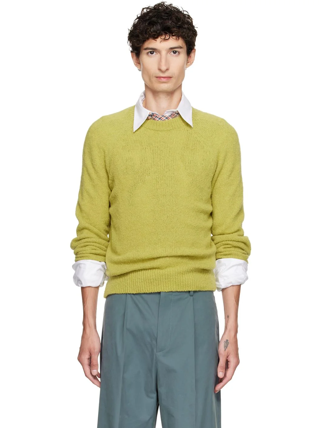 Green Alpaca Sweater - 1