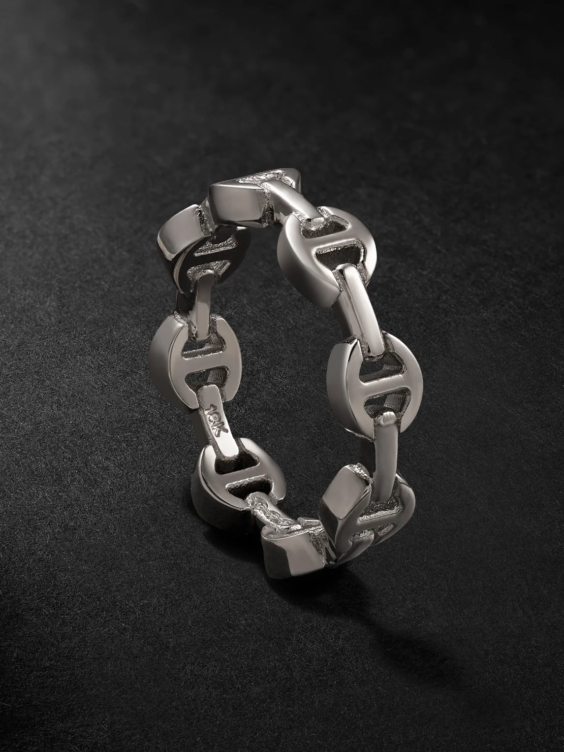 Dame Tri-Link 18-Karat White Gold Ring - 1