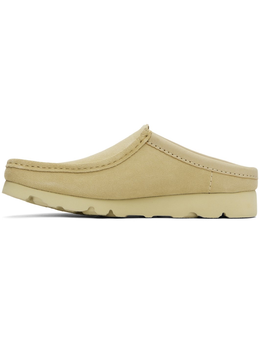 Beige Wallabee Slip-on Loafers - 3