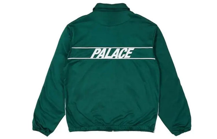 PALACE SS21 Relax Track Top Green Alphabet Logo Printing Zipper Jacket P20PK002 - 2