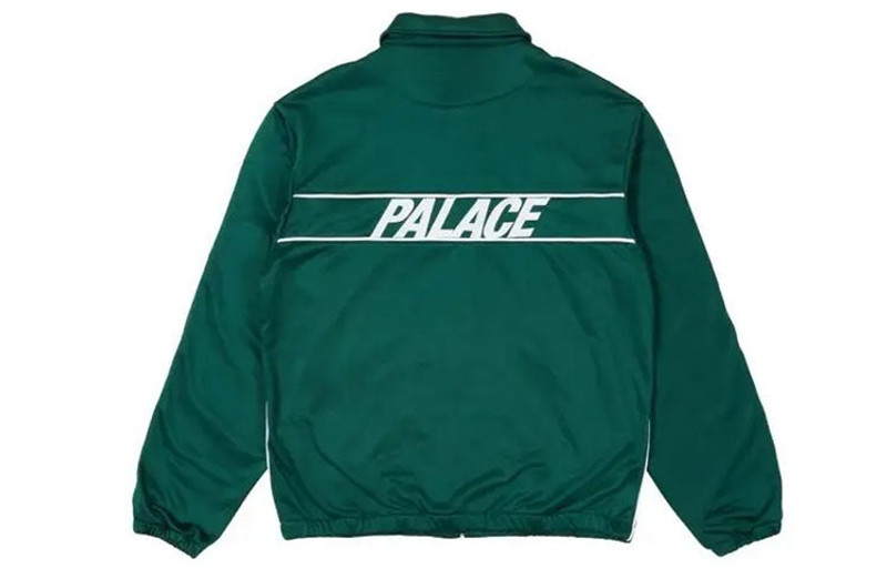 PALACE PALACE SS21 Relax Track Top Green Alphabet Logo Printing Zipper Jacket P20PK002 outlook