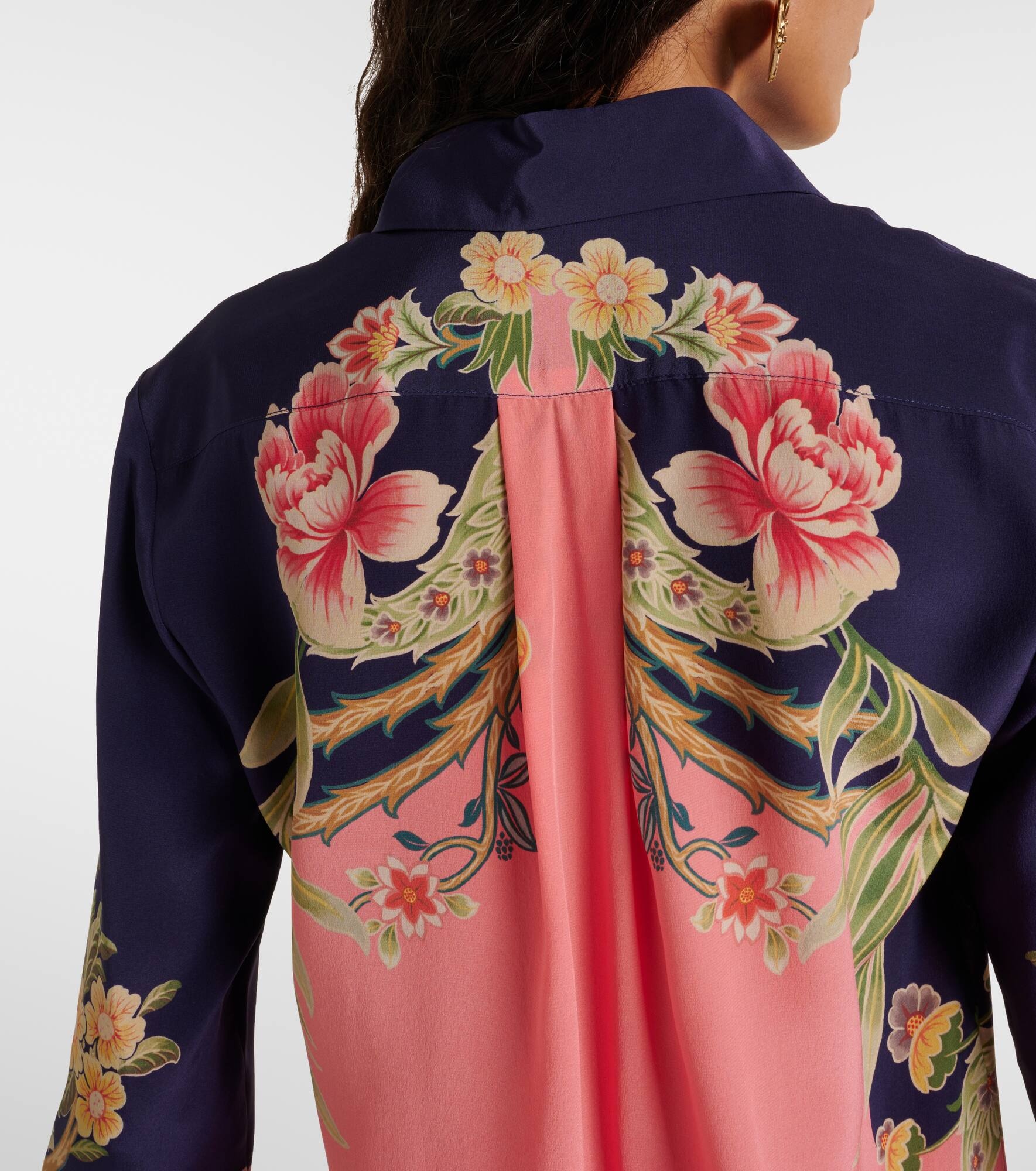 Printed silk shirt - 6