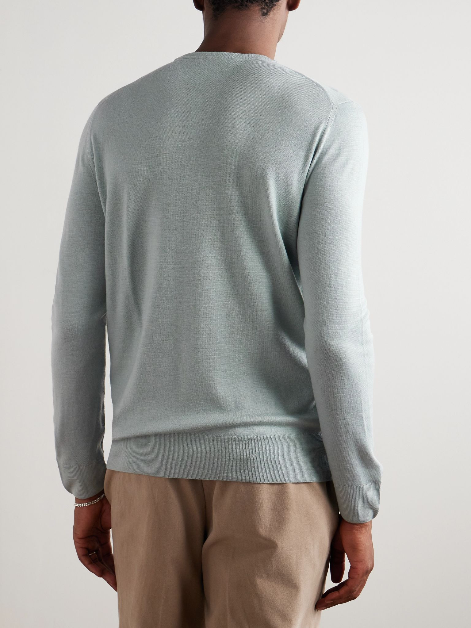 Wool Sweater Gray green - 4
