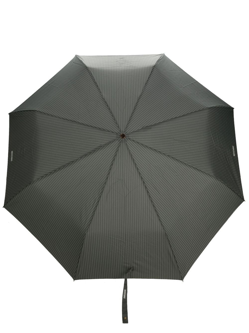 pinstriped logo-print compact umbrella - 1