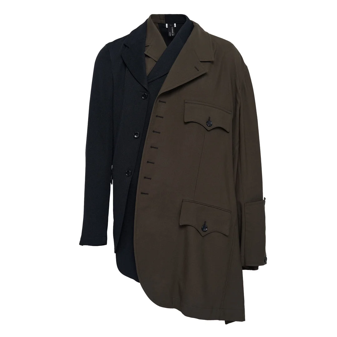 Polyester Gabardine X Wool Jacket - 1
