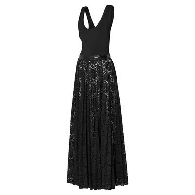 Louis Vuitton Floral Lace Racerback Maxi Dress outlook