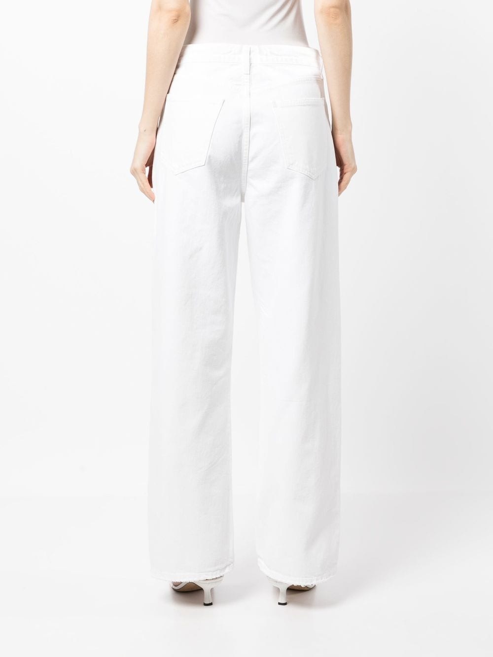 organic-cotton wide-leg trousers - 4