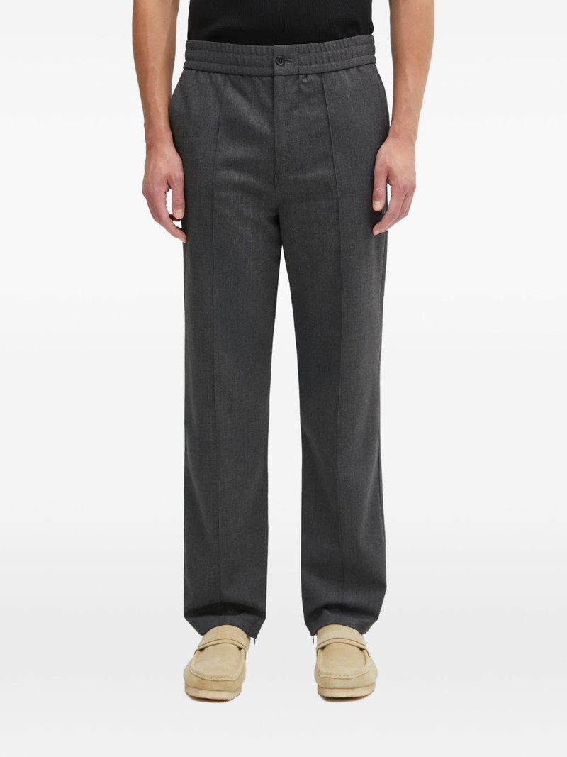 elasticated-waistband trousers 1