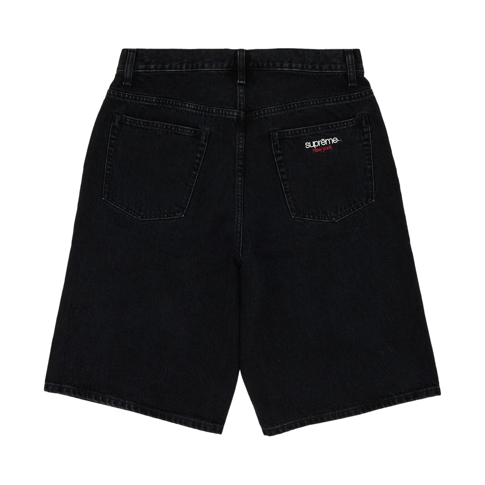 Supreme Baggy Denim Short 'Black' - 2